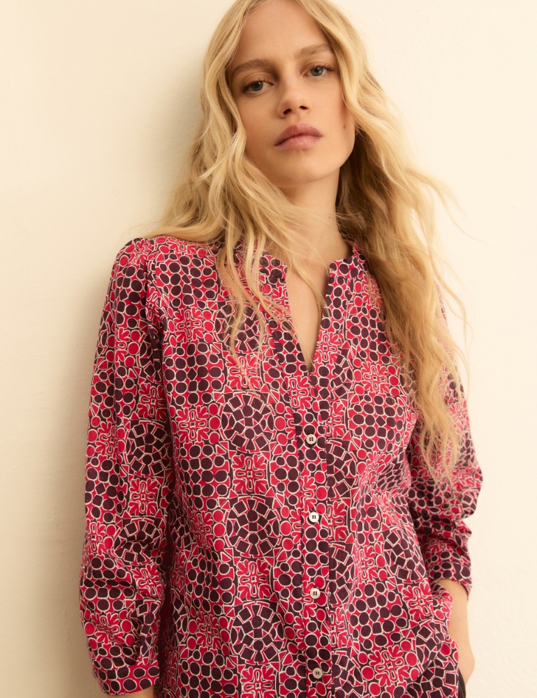 Printed muslin blouse - Emme - 5
