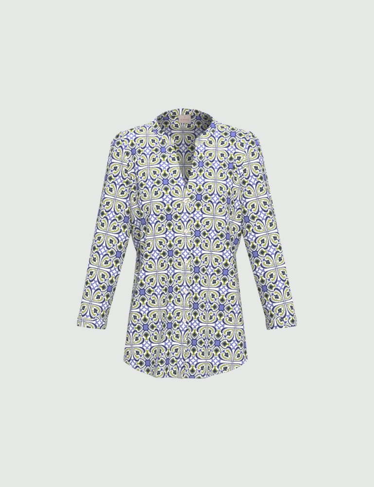 Printed muslin blouse - Emme - 2