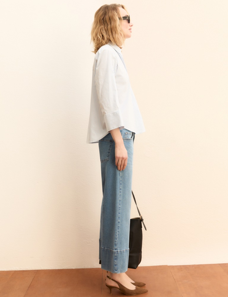 Poplin polo blouse - Emme - 2