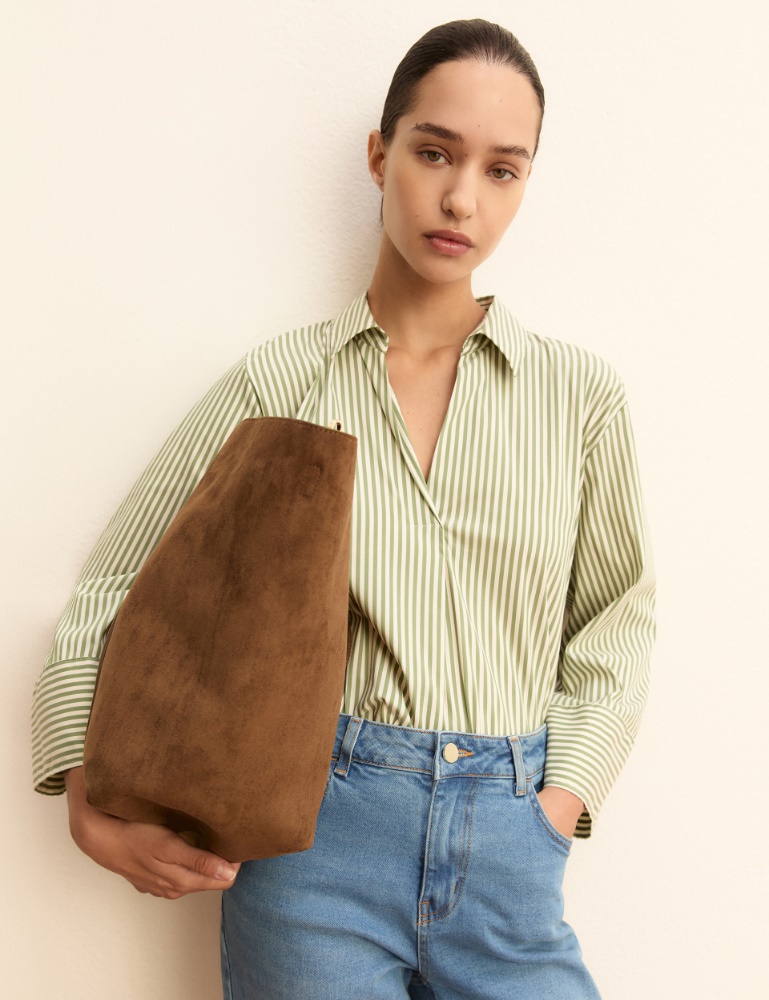 Poplin polo blouse - Emme