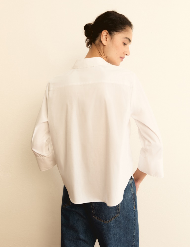 Poplin polo blouse - Emme - 5