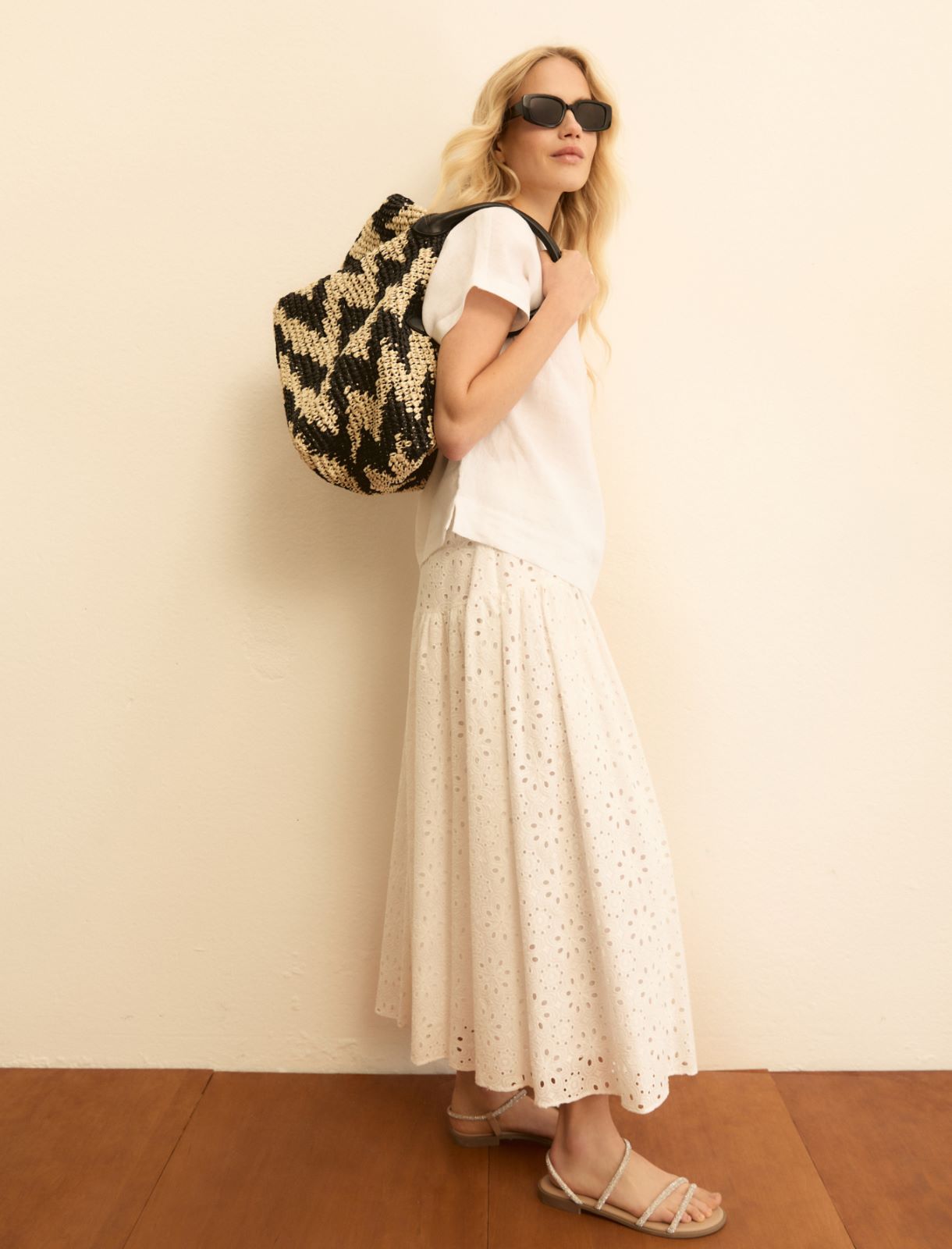 Washed linen blouse - WHITE - Emme - 2