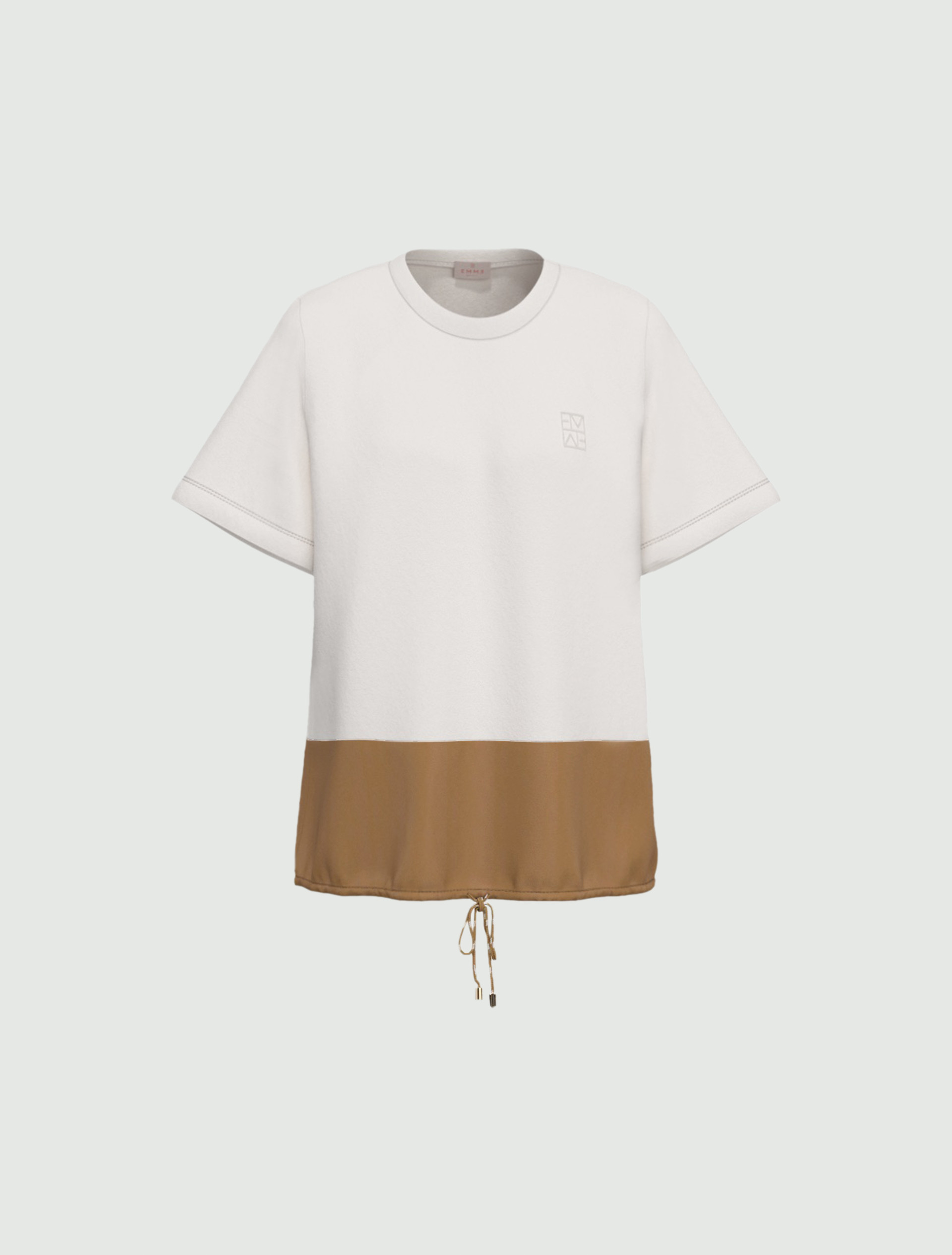 Blusa de punto y tafetán - CAMEL - Emme - 5