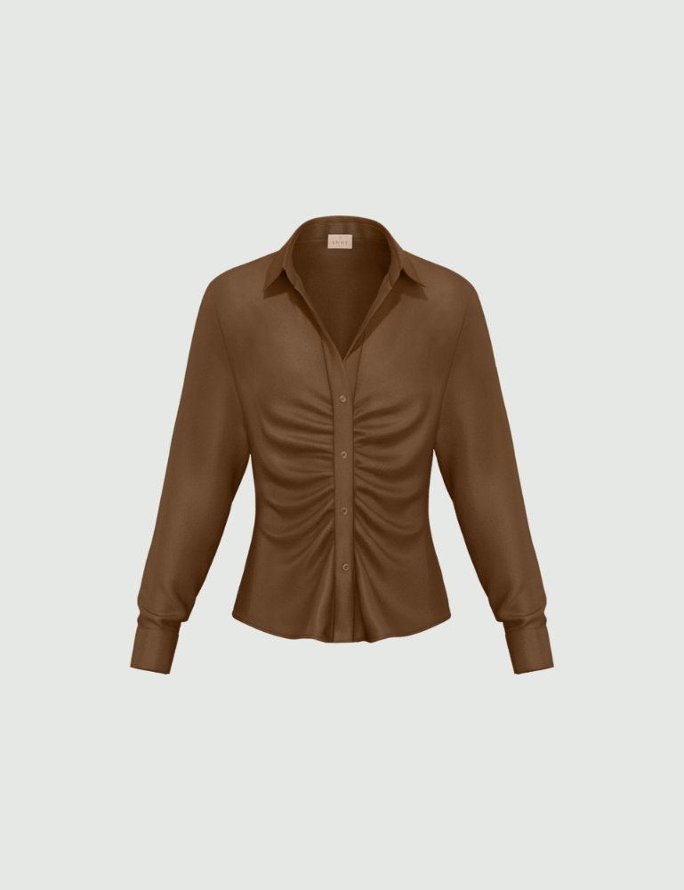 Stretch satin shirt - Emme - 6