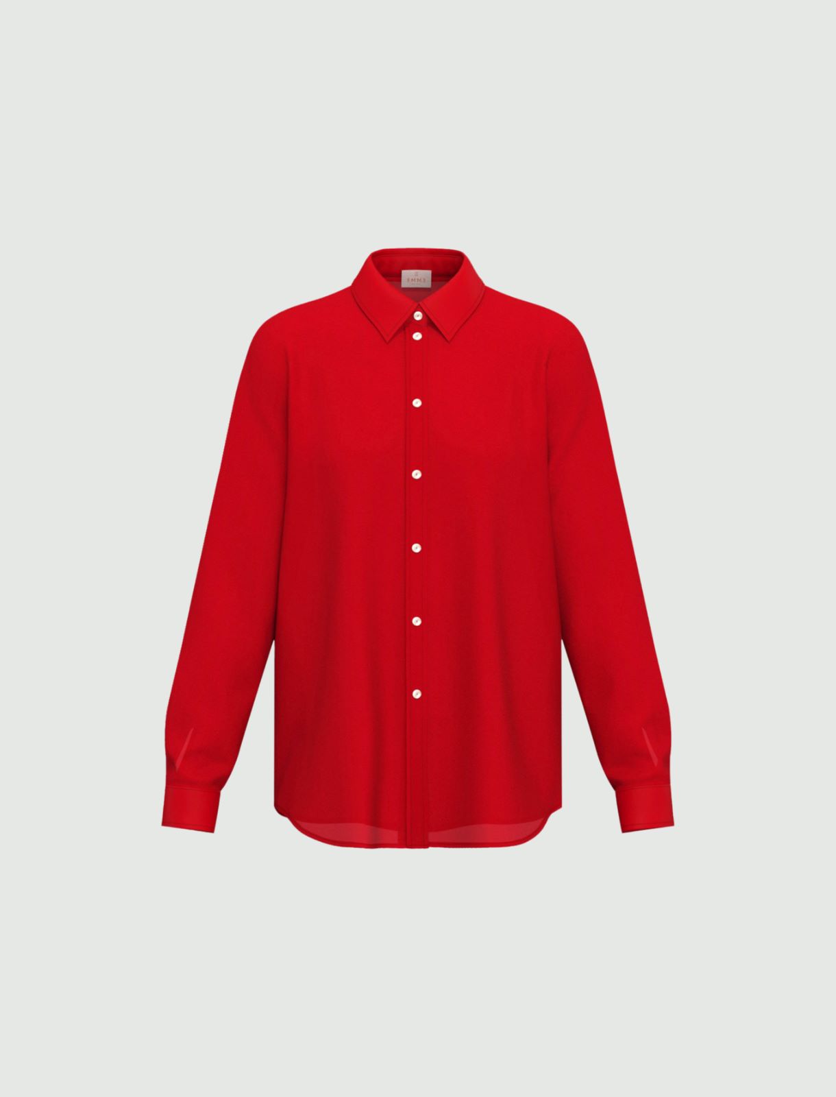 Silk-blend shirt - RED - Emme - 4
