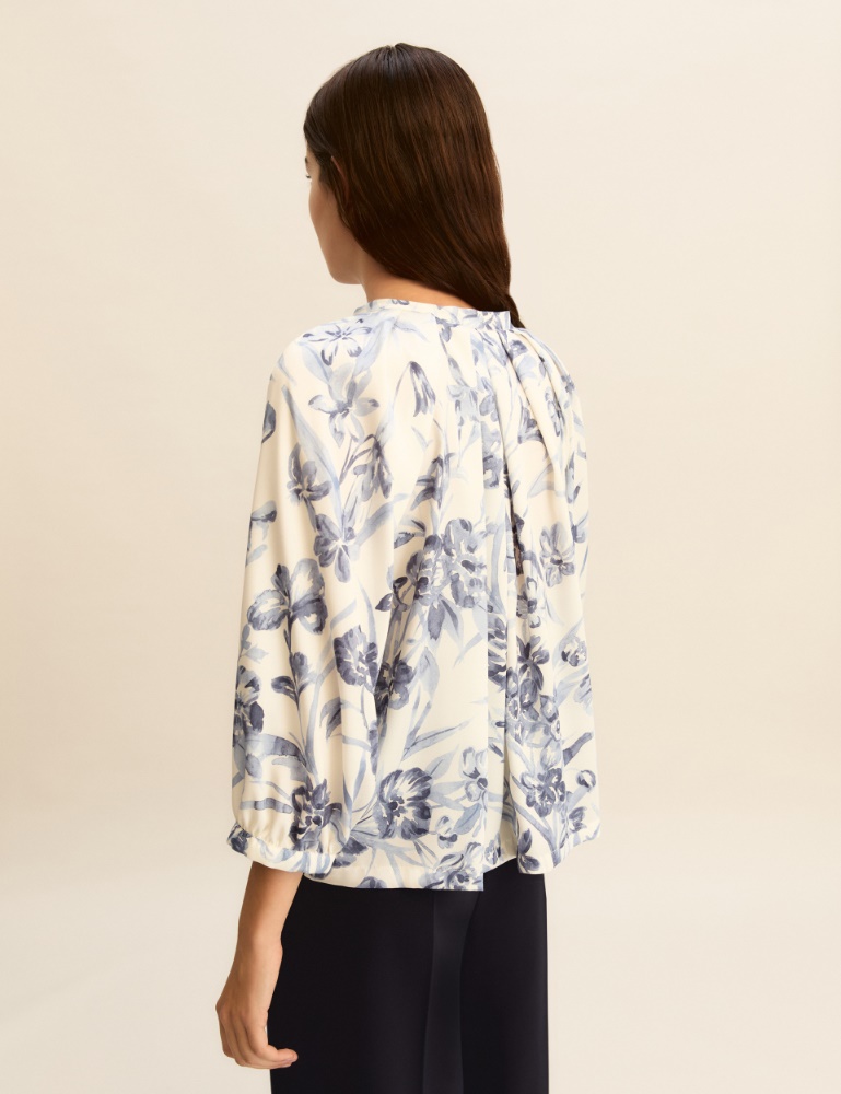 Printed twill blouse - Emme - 4