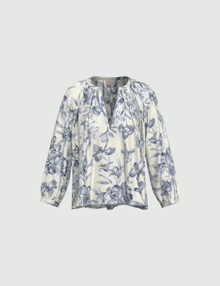 Printed twill blouse - Emme - 6