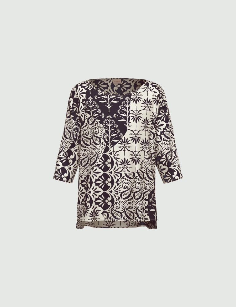 Printed twill blouse - Emme - 6