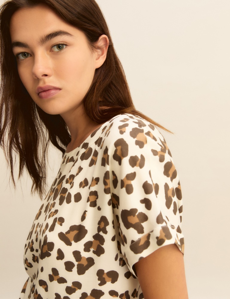 Printed twill T-shirt - Emme - 4