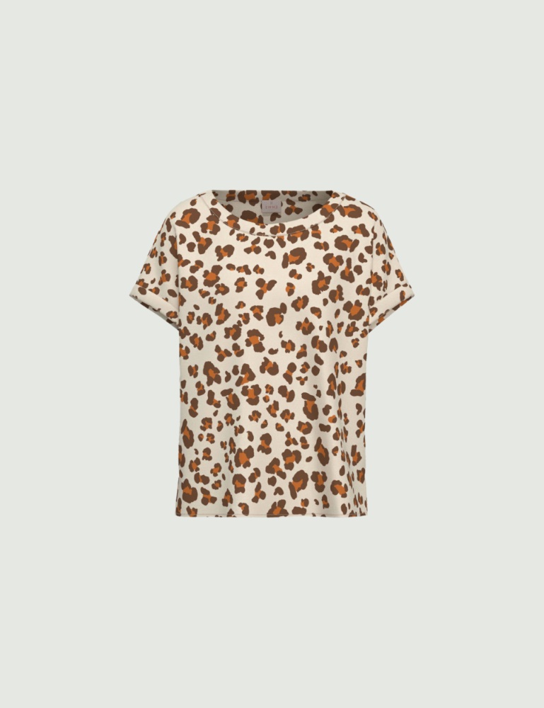 Printed twill T-shirt - Emme - 5