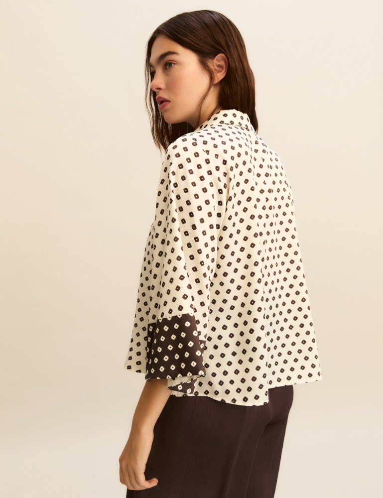 Printed twill shirt - Emme - 3