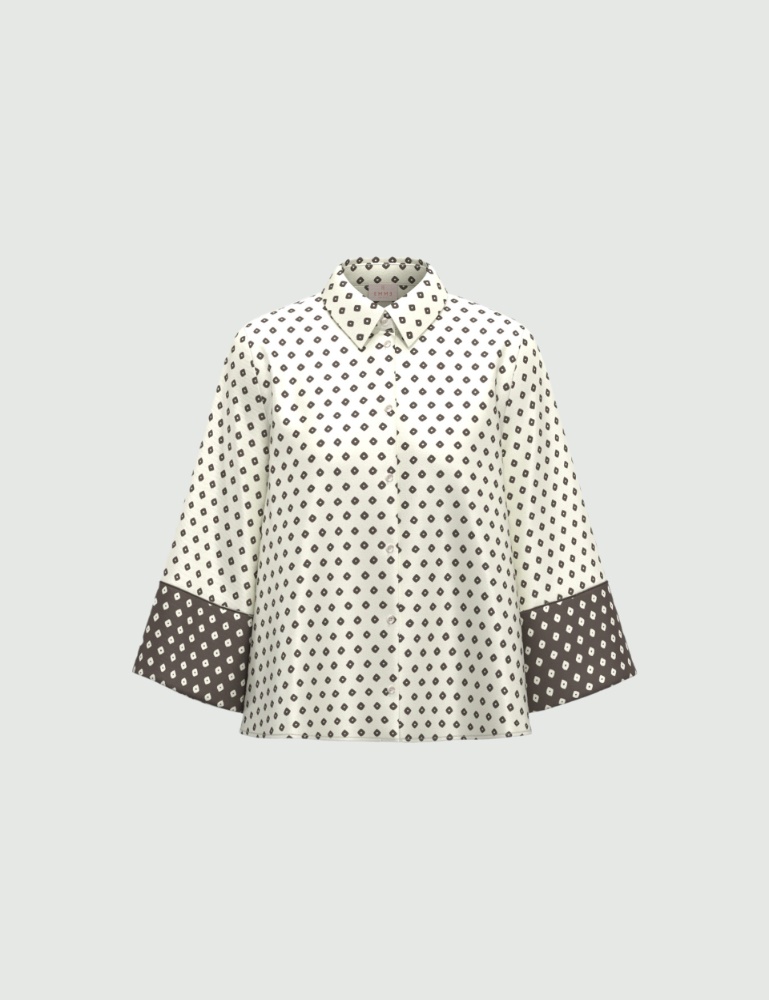 Printed twill shirt - Emme - 5