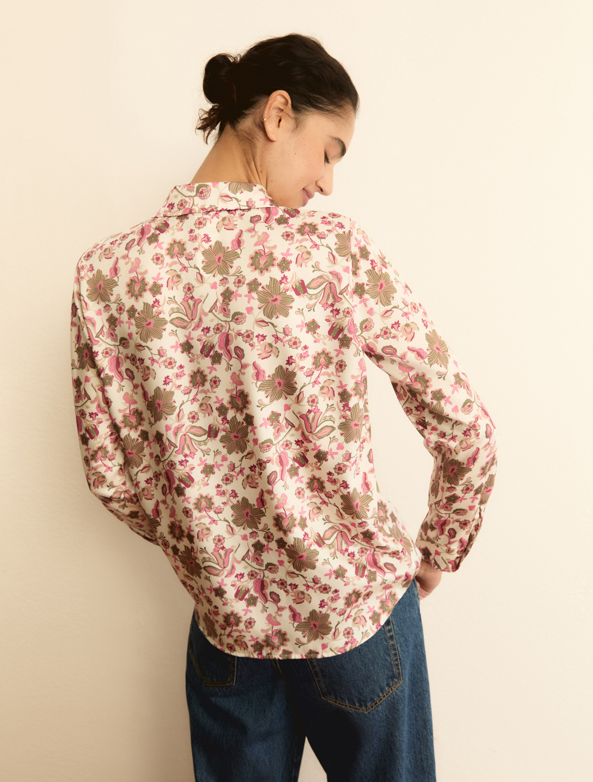 Camicia in twill stampato - ROSA PERLATO - Emme - 3
