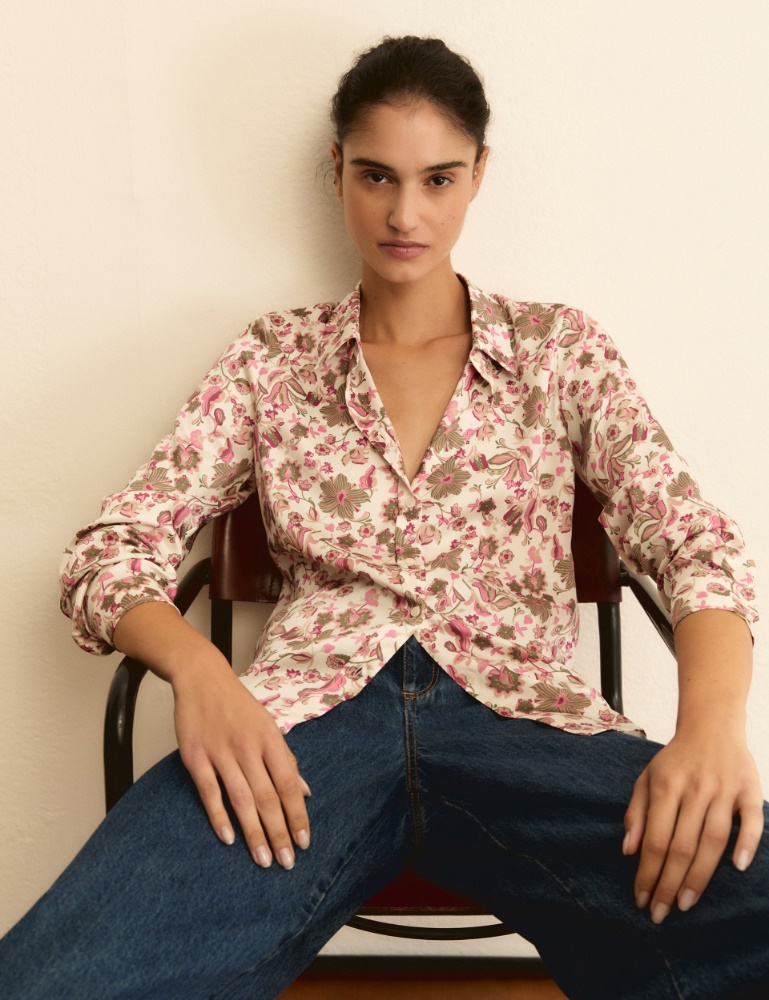 Camicia in twill stampato - Emme