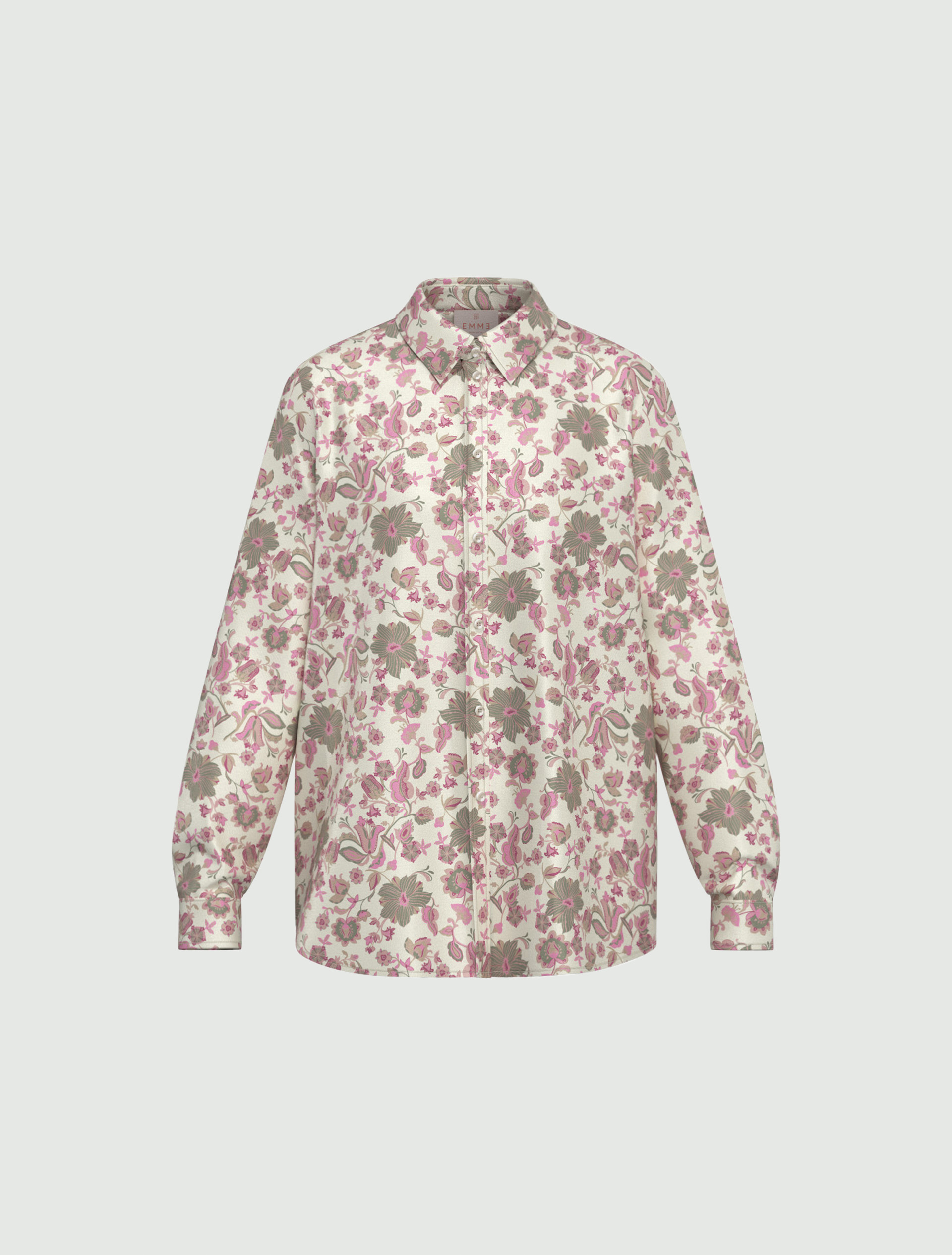 Camicia in twill stampato - ROSA PERLATO - Emme - 4