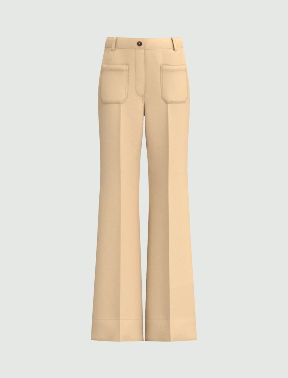 Two-way stretch trousers - BEIGE - Emme - 4