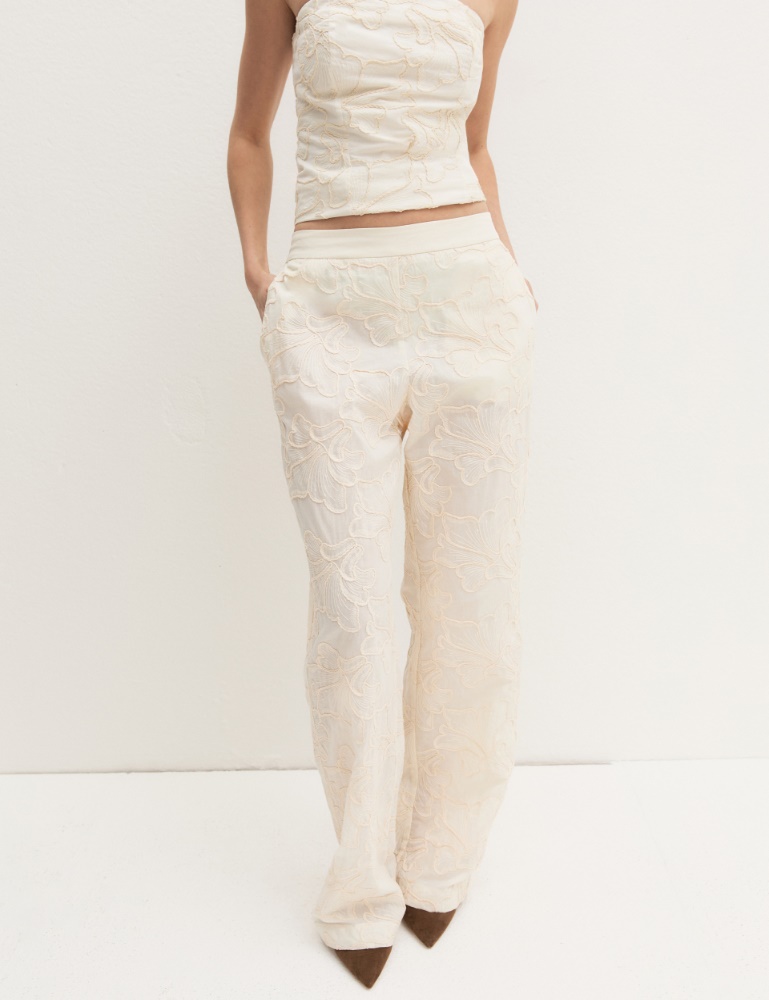Relaxed-cut cotton trousers - Emme - 5