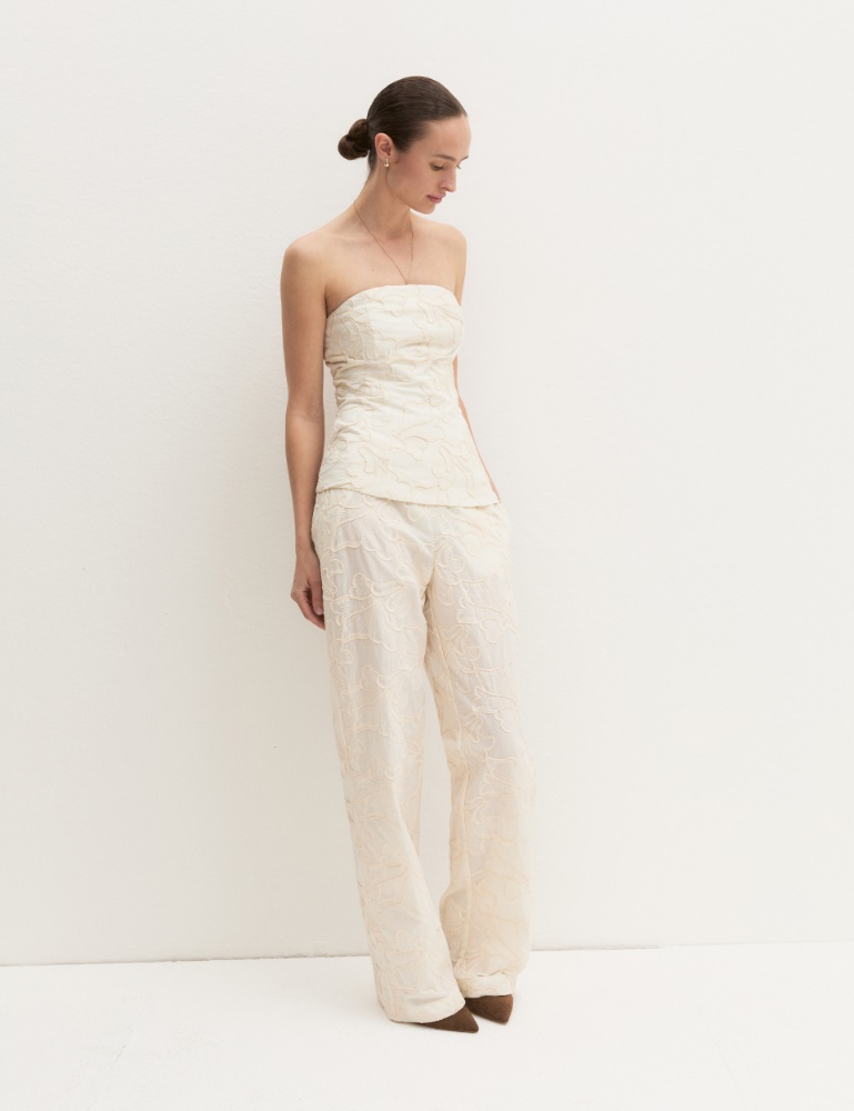 Relaxed-cut cotton trousers - Emme - 2