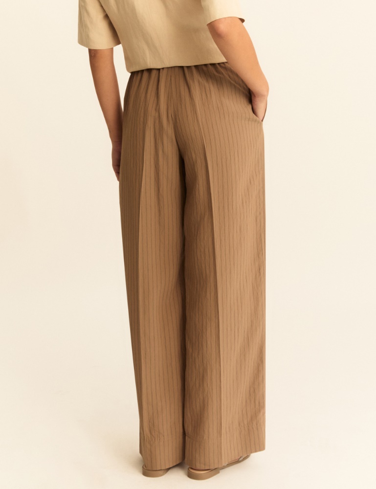 Straight-fit viscose-blend trousers - Emme - 3