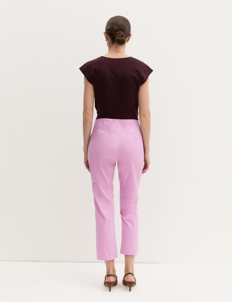 Stretch cotton Capri trousers - Emme - 3