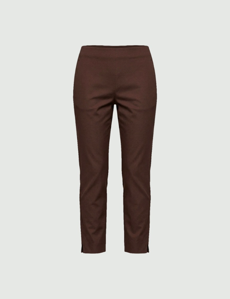 Stretch cotton Capri trousers - Emme - 4