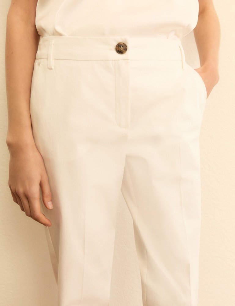 Pantalone slim fit in gabardina - Emme - 5