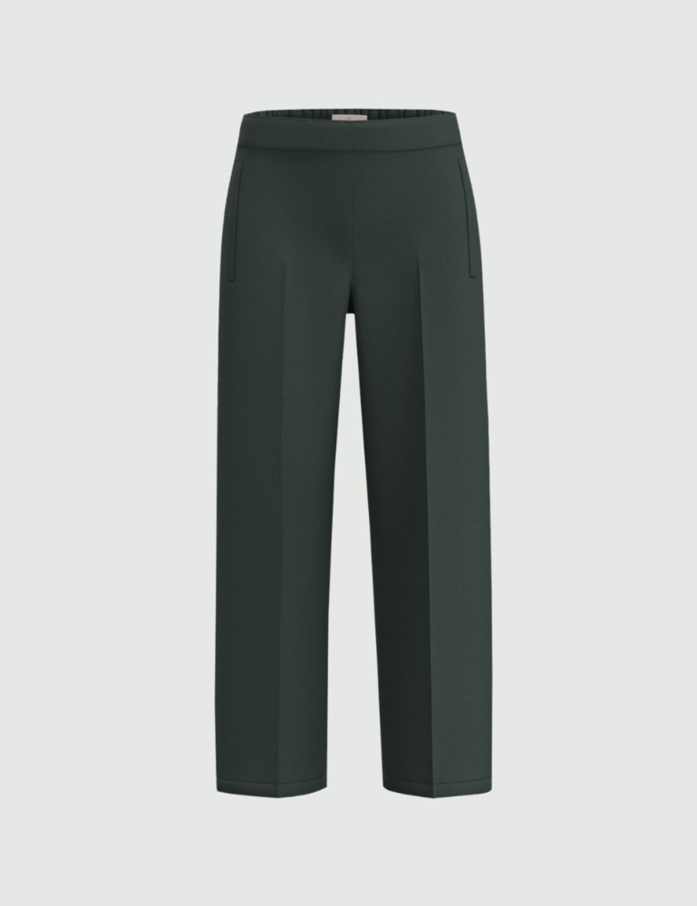 Straight-fit stretch gabardine trousers - Emme - 2