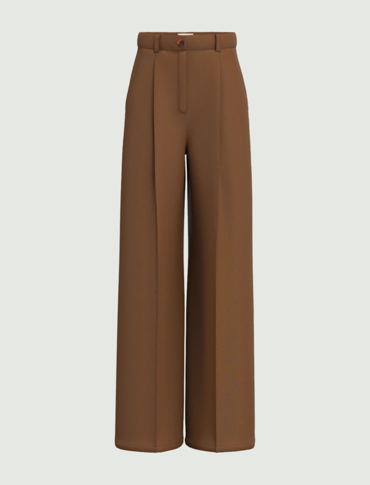 Stretch cotton satin trousers - KAKI - Emme - 6