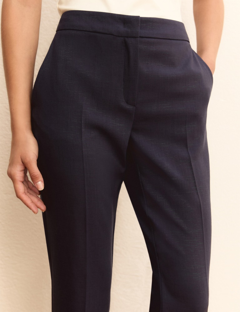 Flowing lamé-adorned trousers - Emme - 5