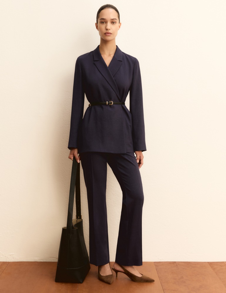 Flowing lamé-adorned trousers - Emme - 2