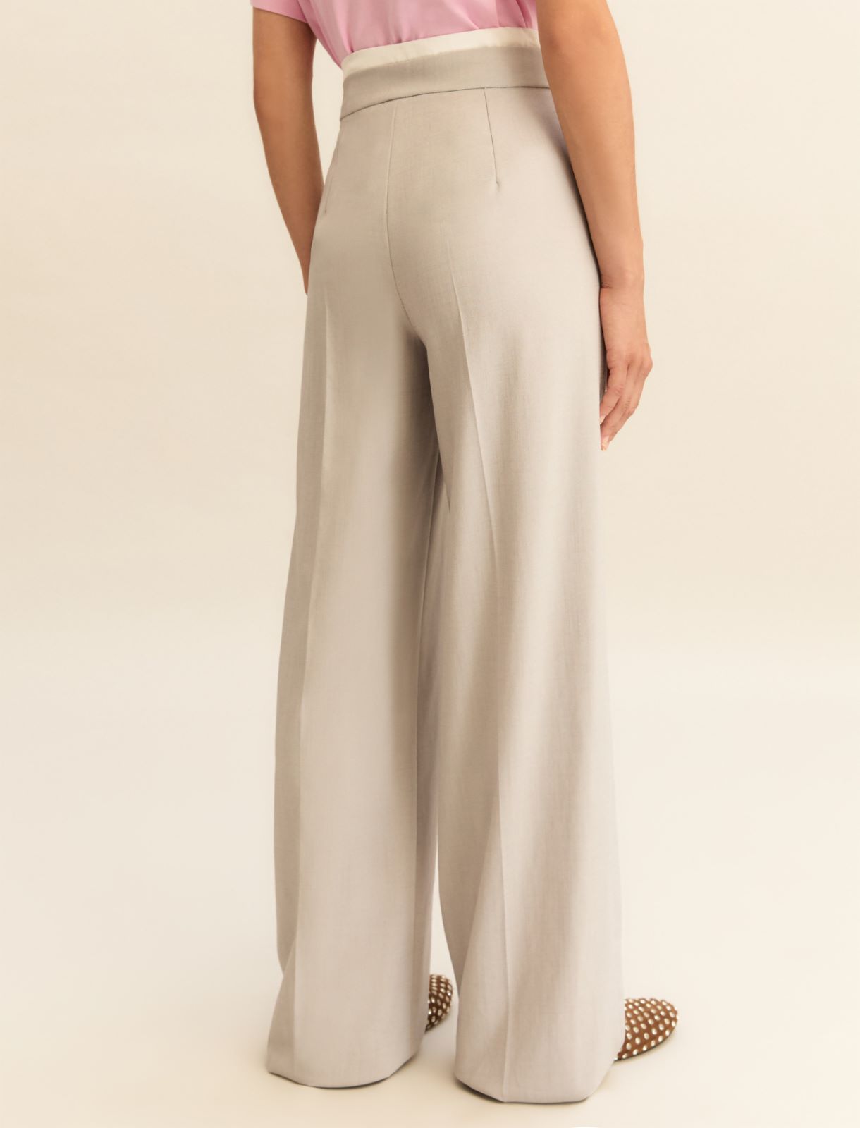 Drawstring trousers - LIGHT GREY - Emme - 3