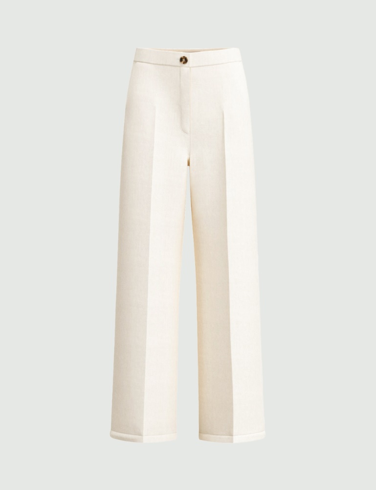 Flowing viscose and linen trousers - Emme - 6