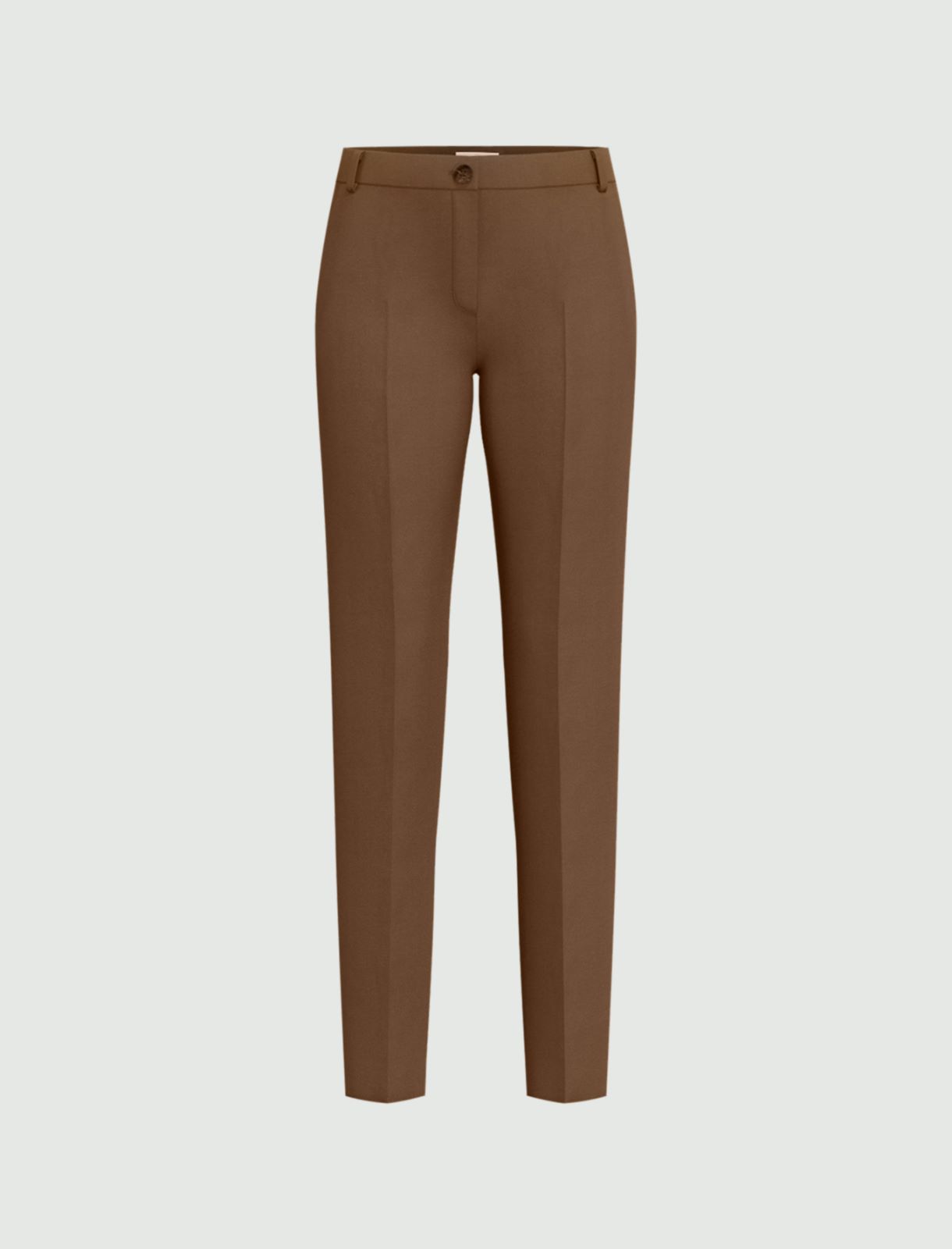 Slim-fit stretch cotton trousers - KAKI - Emme - 4
