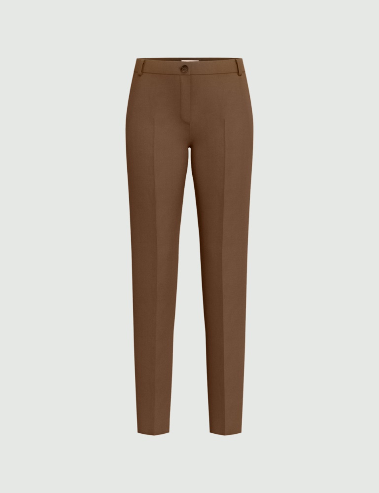 Slim-fit stretch cotton trousers - Emme - 5