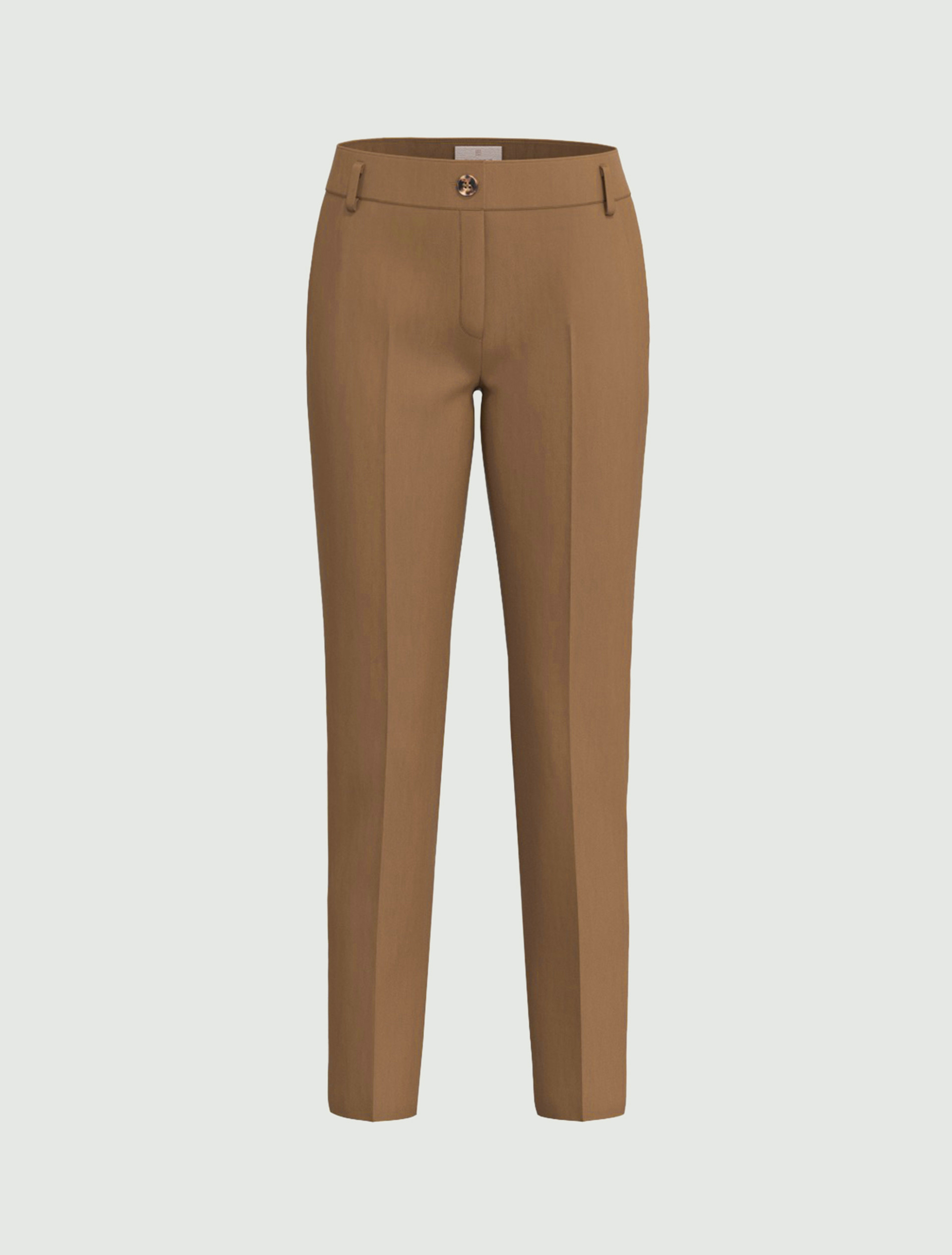 Straight-fit stretch poplin trousers - TURTLEDOVE - Emme - 4