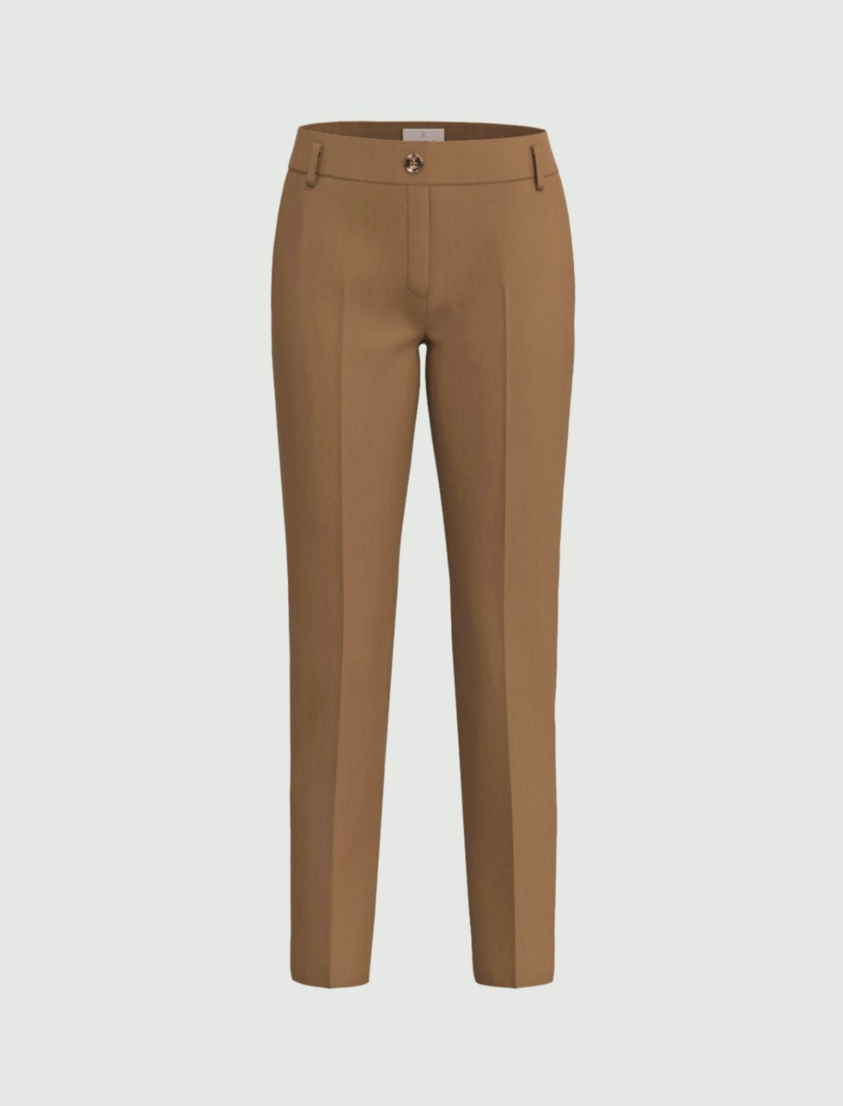 Straight-fit stretch poplin trousers - TURTLEDOVE - Emme - 4