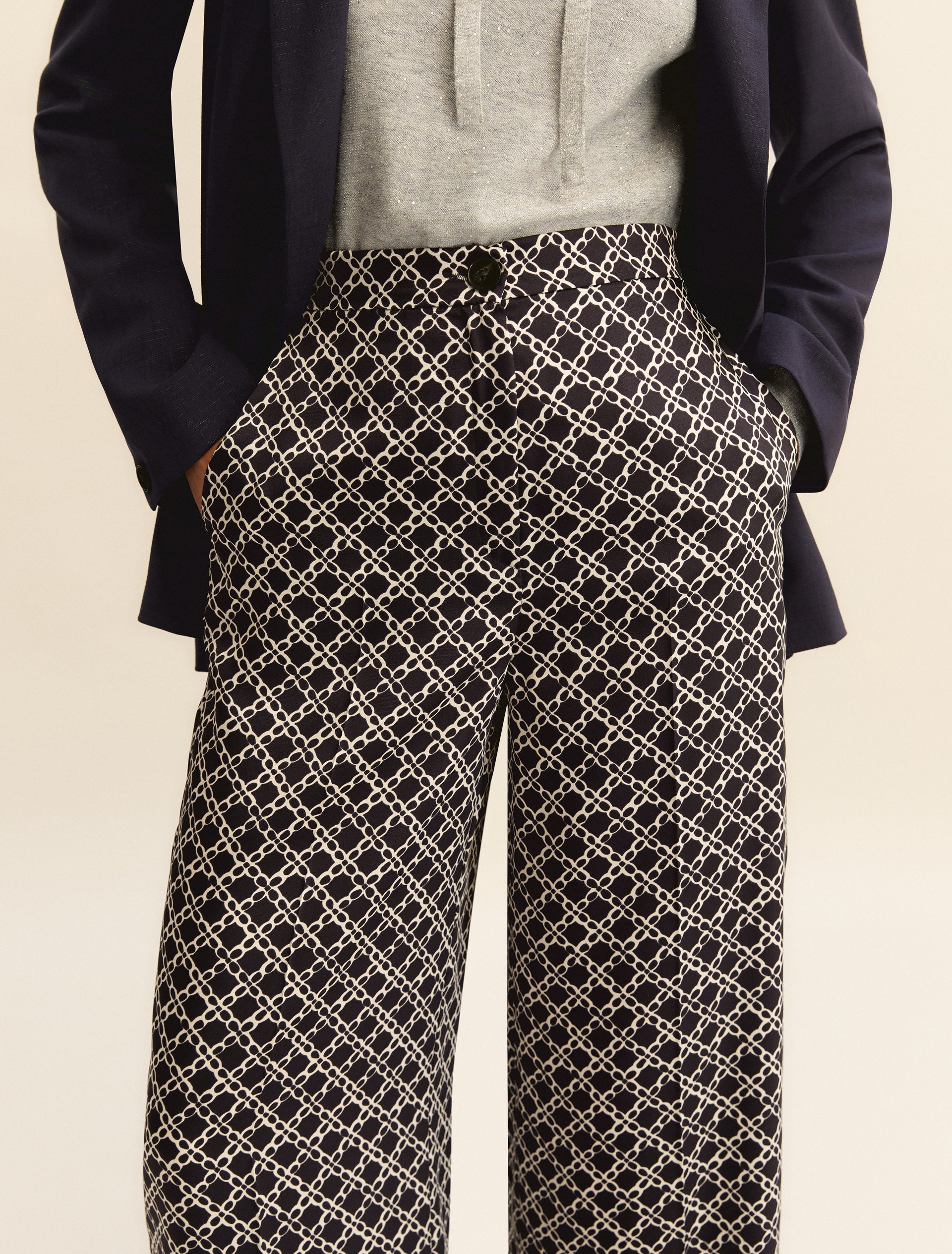 Twill trousers - NAVY - Emme - 5