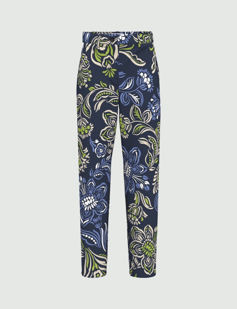 Stretch poplin chino trousers - Emme - 6