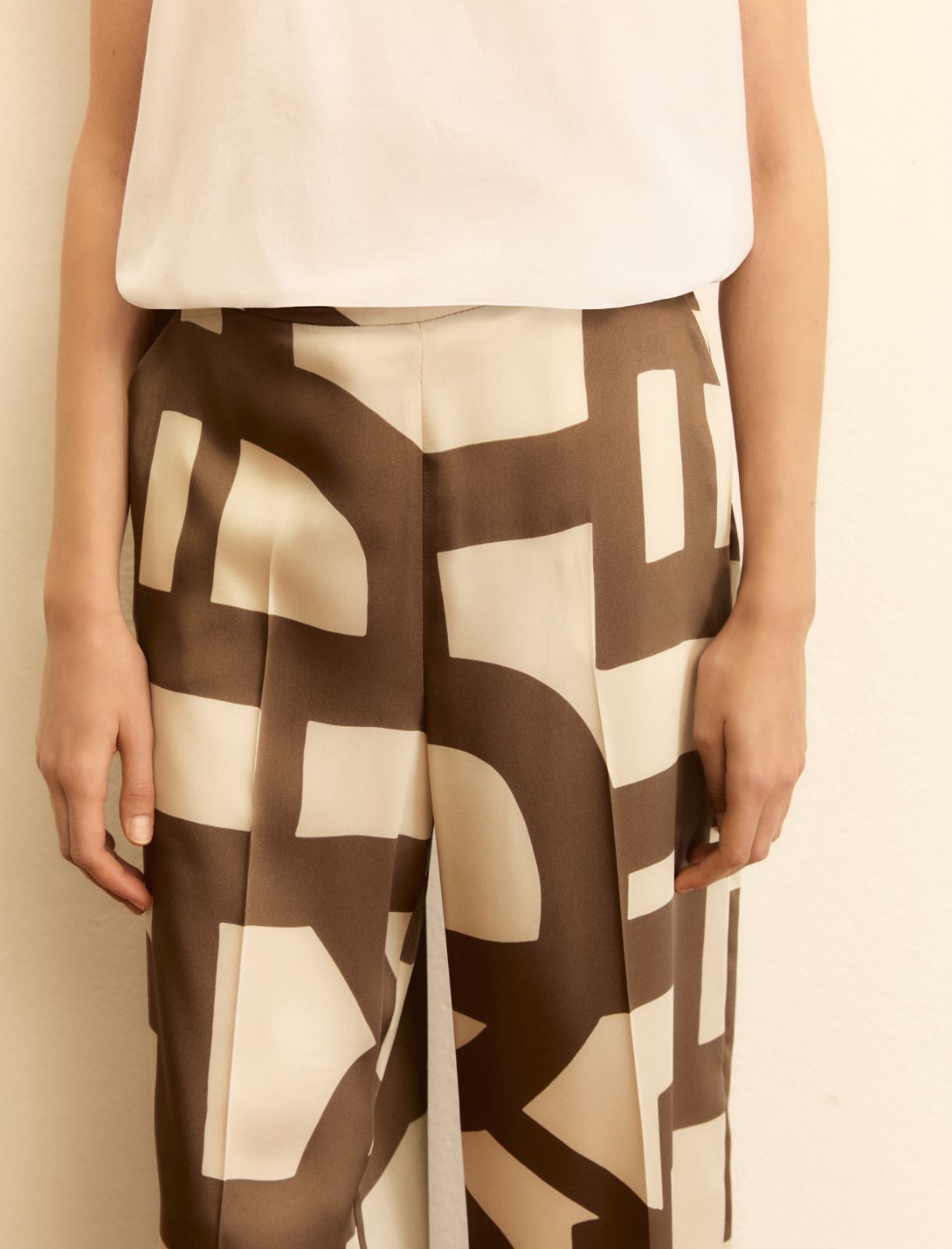 Printed twill trousers - TURTLEDOVE - Emme - 5