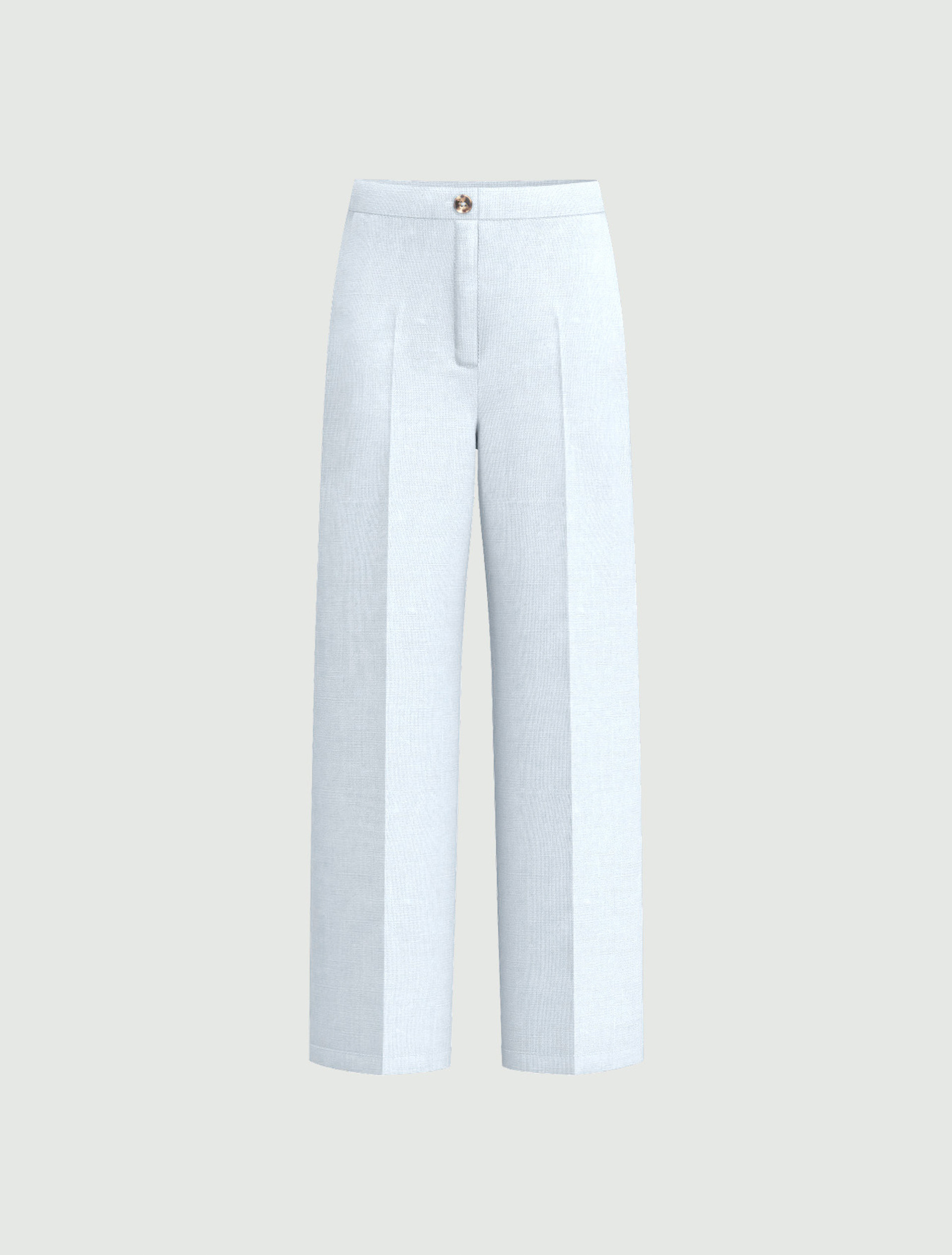 Straight linen trousers - LIGHT BLUE - Emme - 4
