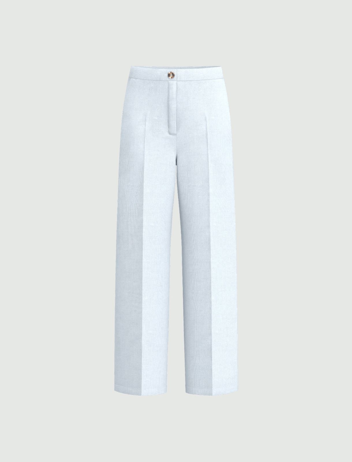 Straight linen trousers - LIGHT BLUE - Emme - 4