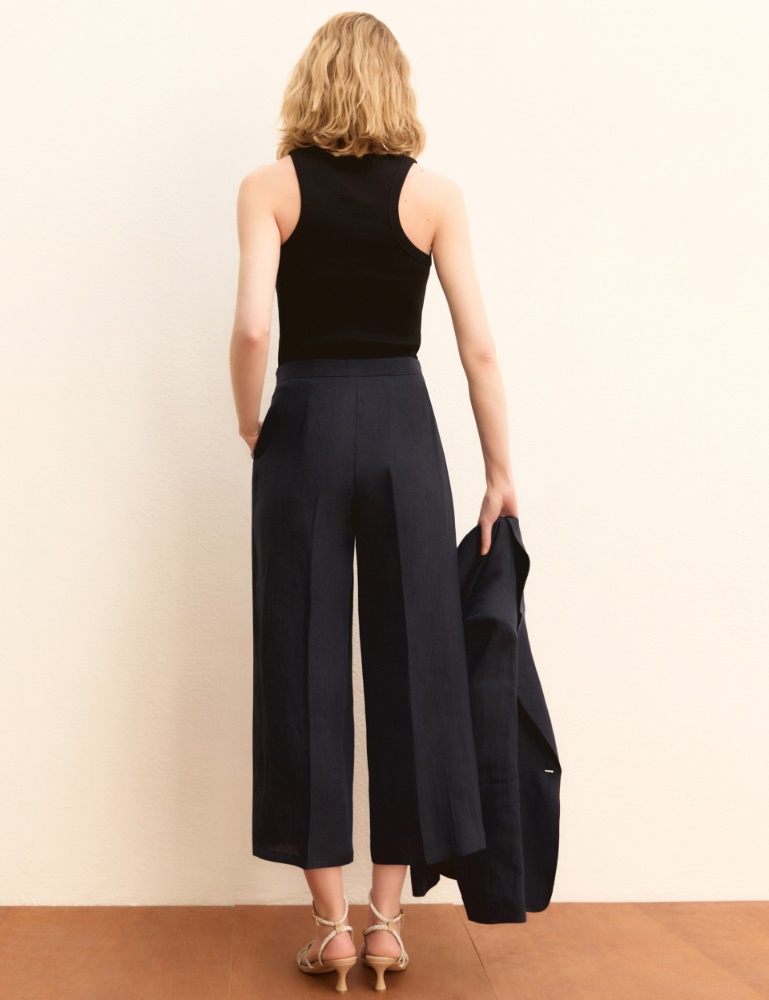 Straight linen trousers - Emme - 5