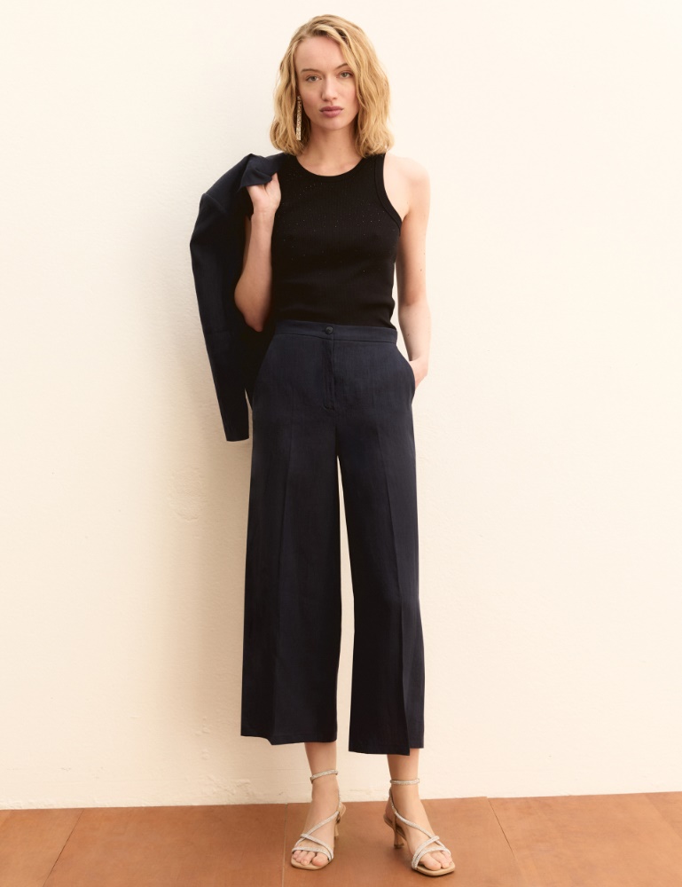 Pantalone dritto in lino - Emme