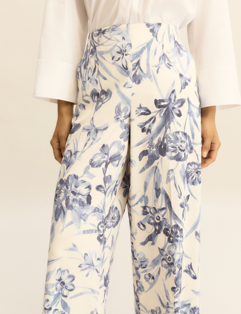 Stretch cotton trousers - Emme - 5