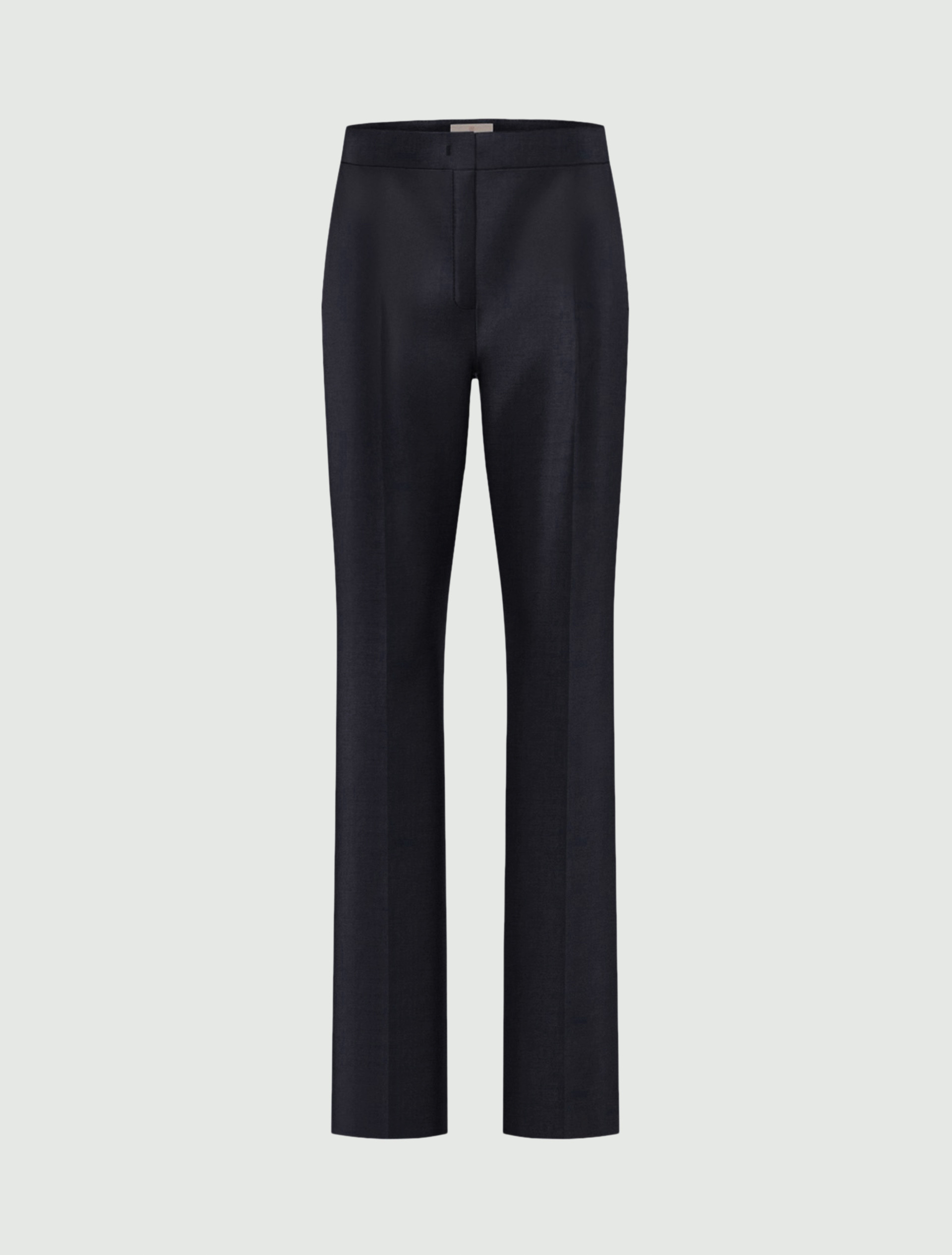 Linen and viscose satin trousers - NAVY - Emme - 6