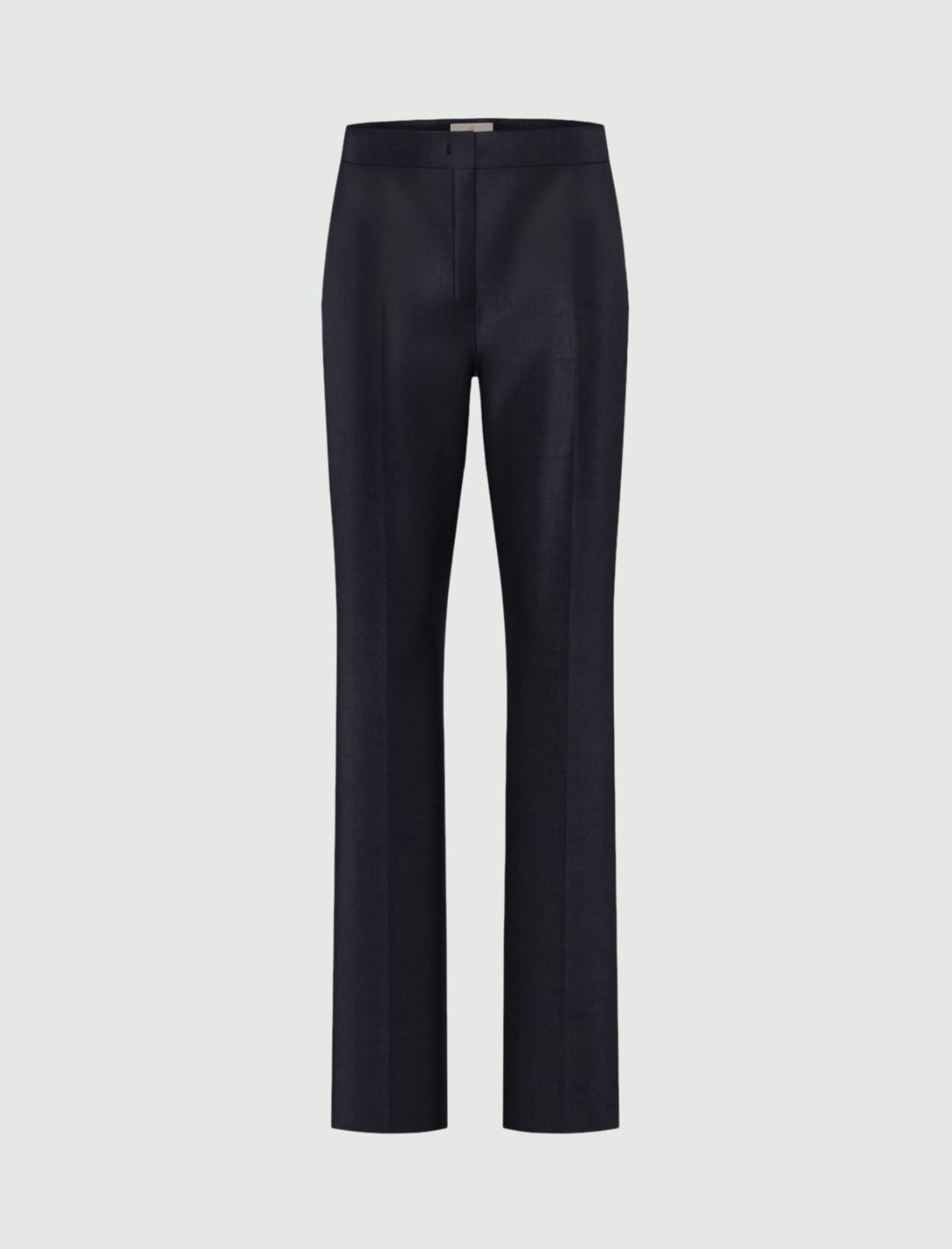 Linen and viscose satin trousers - NAVY - Emme - 6