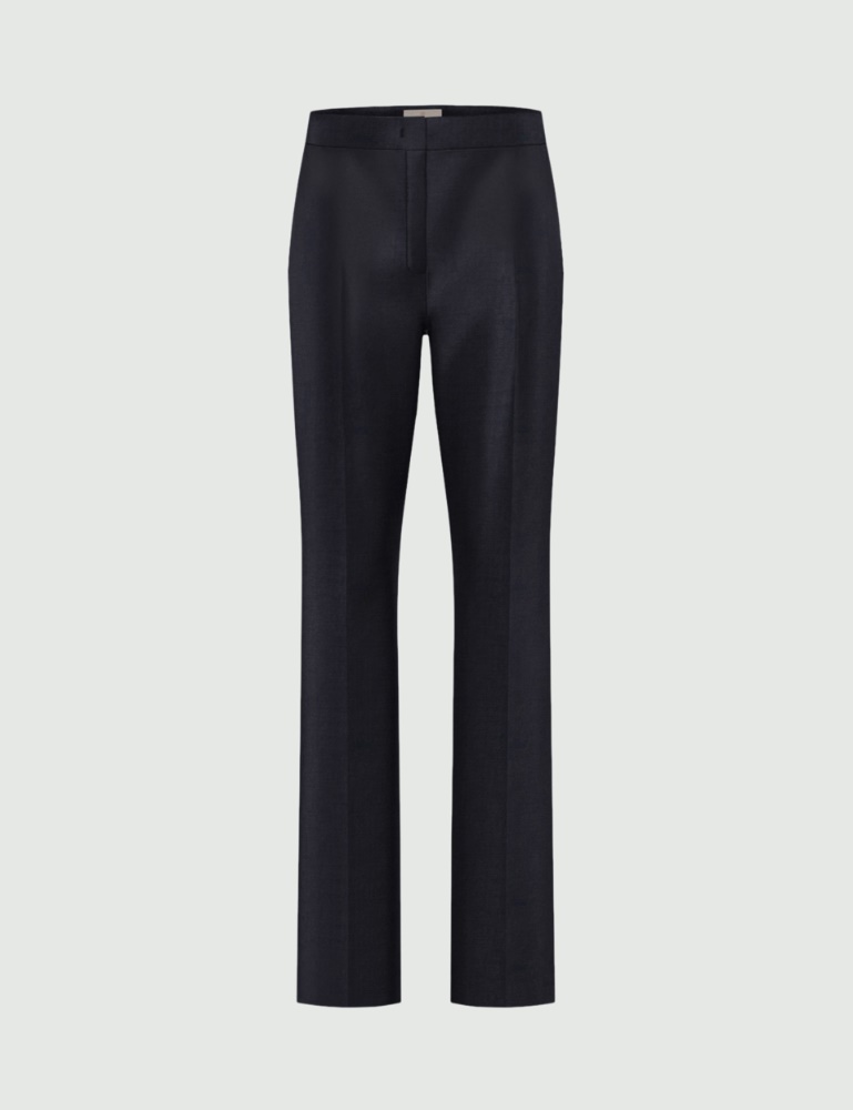 Linen and viscose satin trousers - Emme - 4