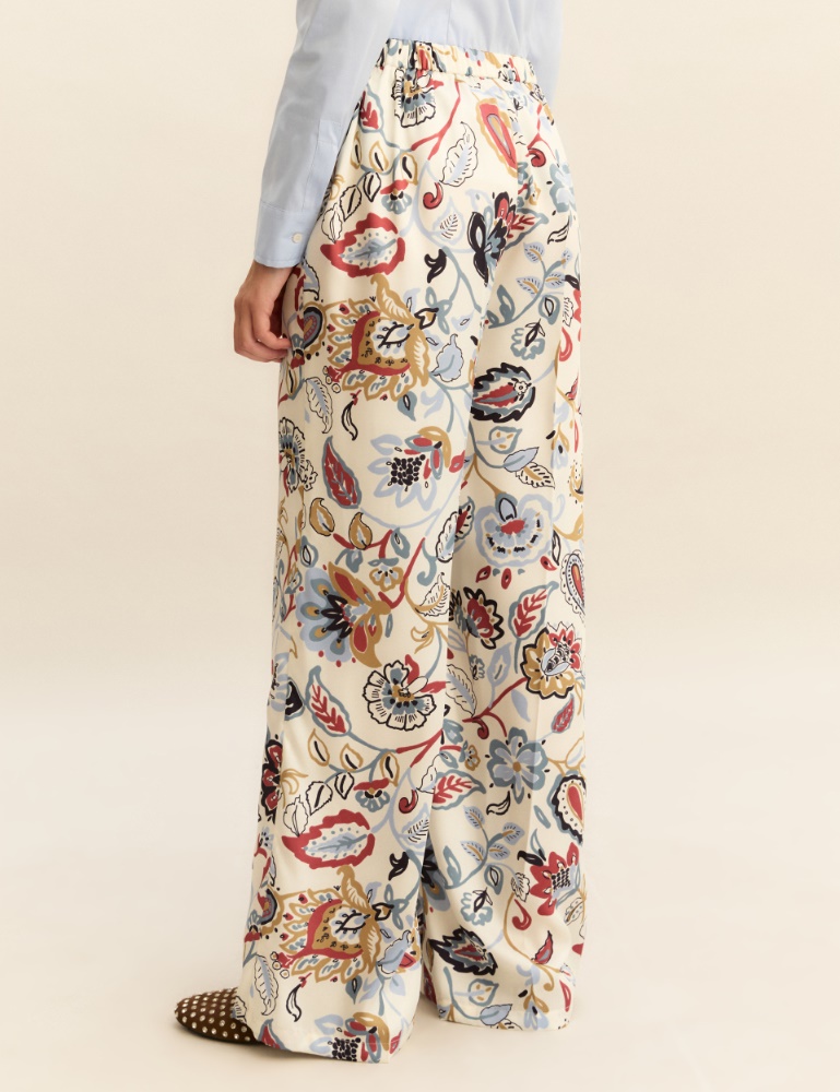 Printed twill trousers - Emme - 3