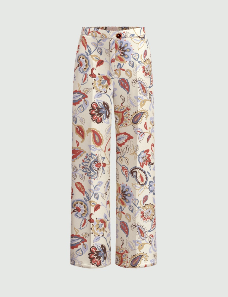 Printed twill trousers - Emme - 5
