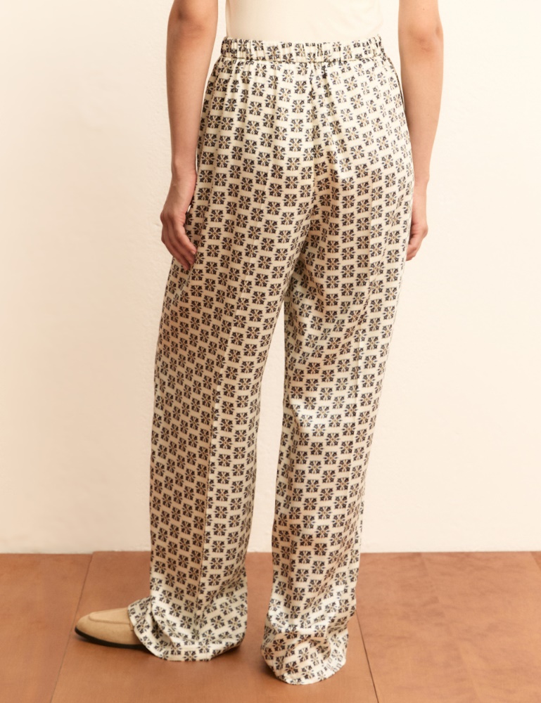 Printed twill trousers - Emme - 3